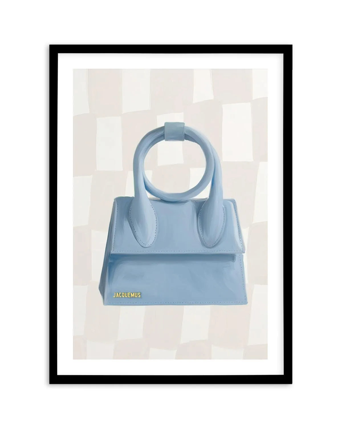 Designer Bag III Art Print-PRINT-Olive et Oriel-Olive et Oriel-A5 | 5.8" x 8.3" | 14.8 x 21cm-Black-With White Border-Buy-Australian-Art-Prints-Online-with-Olive-et-Oriel-Your-Artwork-Specialists-Austrailia-Decorate-With-Coastal-Photo-Wall-Art-Prints-From-Our-Beach-House-Artwork-Collection-Fine-Poster-and-Framed-Artwork