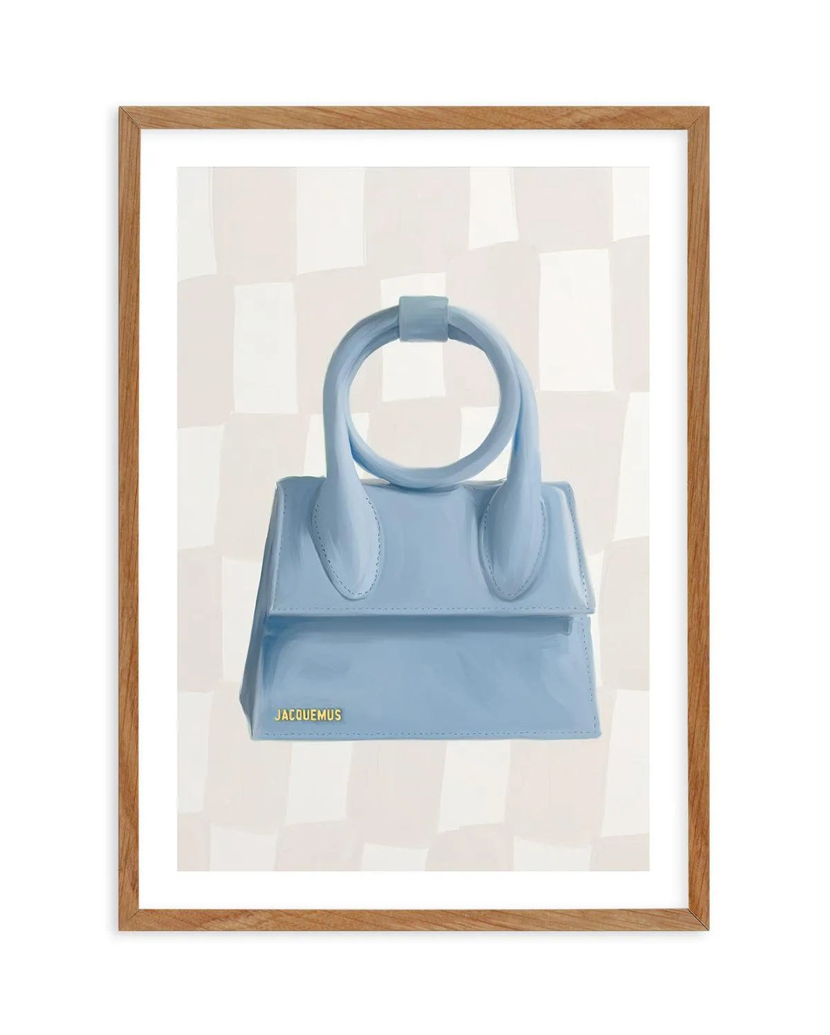 Designer Bag III Art Print-PRINT-Olive et Oriel-Olive et Oriel-50x70 cm | 19.6" x 27.5"-Walnut-With White Border-Buy-Australian-Art-Prints-Online-with-Olive-et-Oriel-Your-Artwork-Specialists-Austrailia-Decorate-With-Coastal-Photo-Wall-Art-Prints-From-Our-Beach-House-Artwork-Collection-Fine-Poster-and-Framed-Artwork