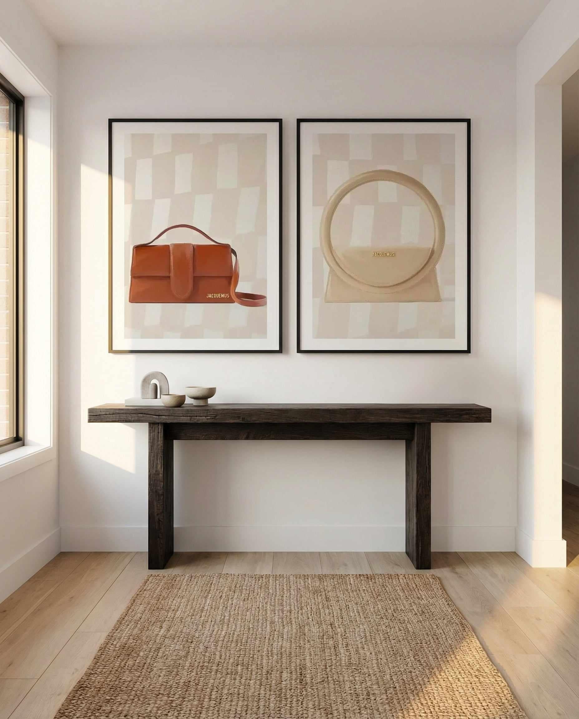 Designer Bag I & II Art Print Set of 2 | Matching Wall Art from Olive et Oriel where you can shop wallpaper and artworks online