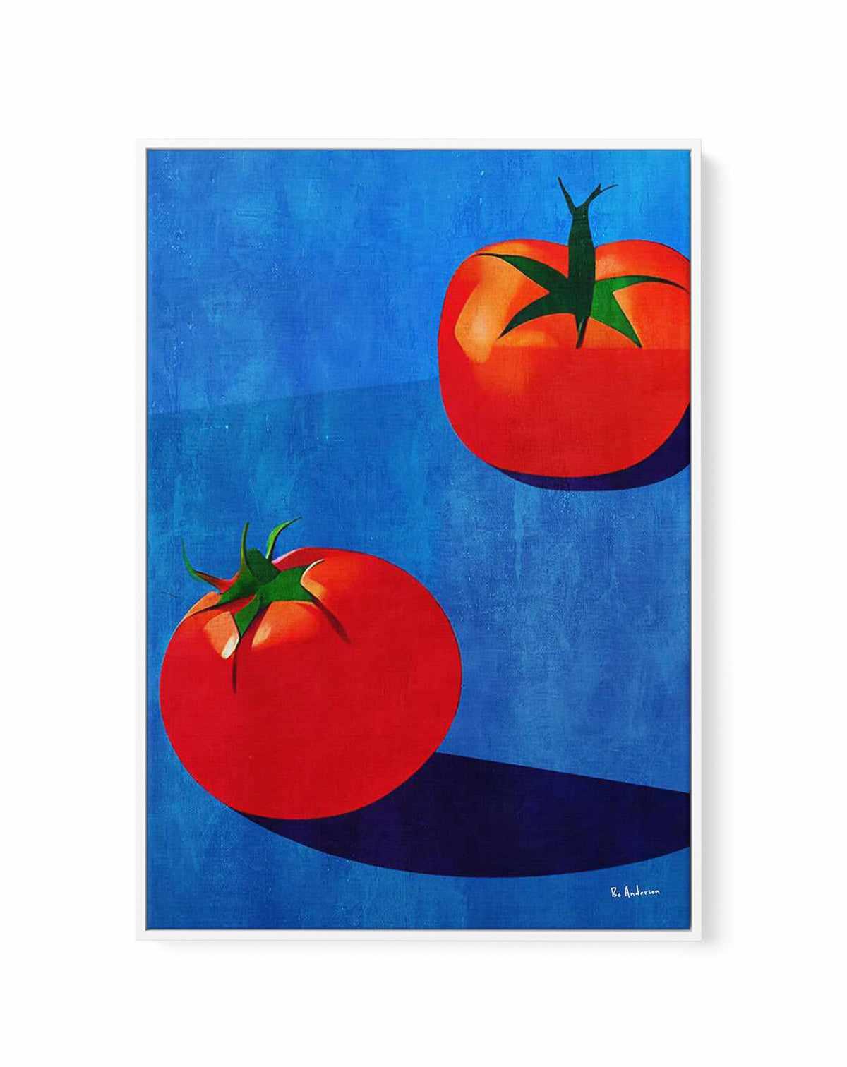 Deux Tomates By Bo Anderson | Framed Canvas Art Print