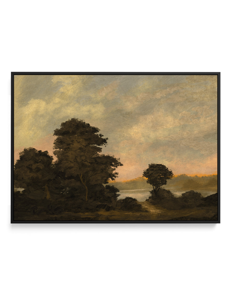 Devon Estuary by Dan Hobday | Framed Canvas Art Print