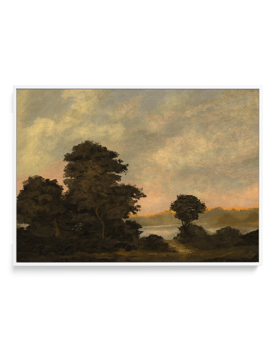 Devon Estuary by Dan Hobday | Framed Canvas Art Print