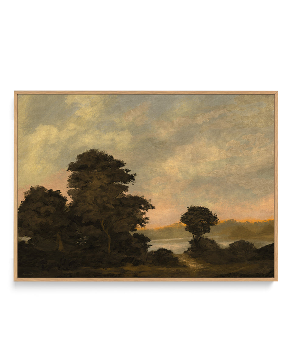 Devon Estuary by Dan Hobday | Framed Canvas Art Print