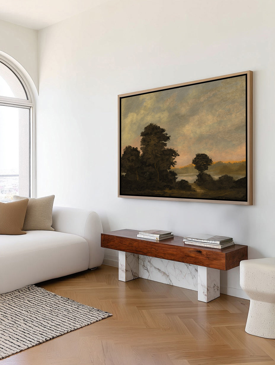 Devon Estuary by Dan Hobday | Framed Canvas Art Print