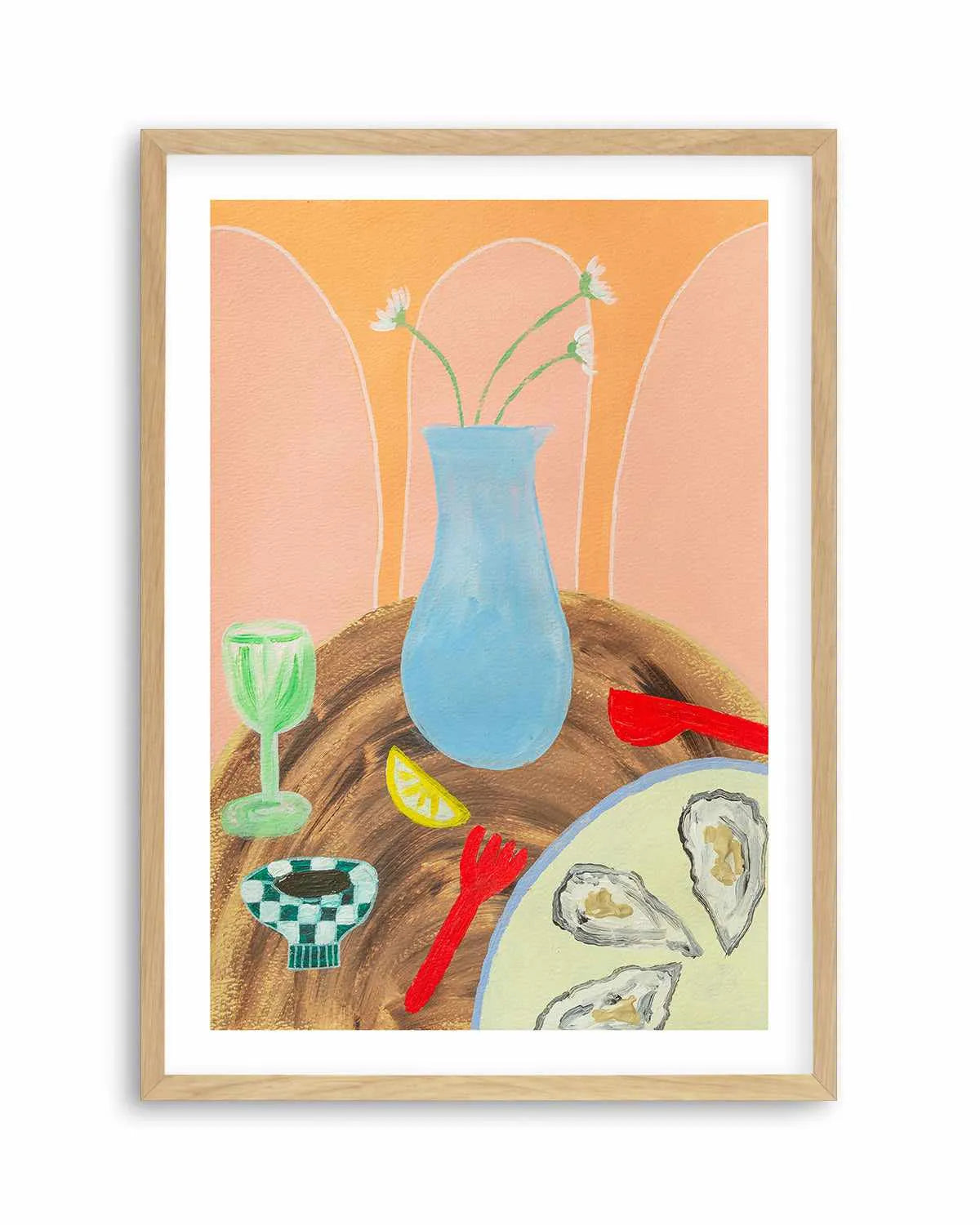 Dine Fine by Britney Turner Art Print from Olive et Oriel where you can shop wallpaper and artworks online