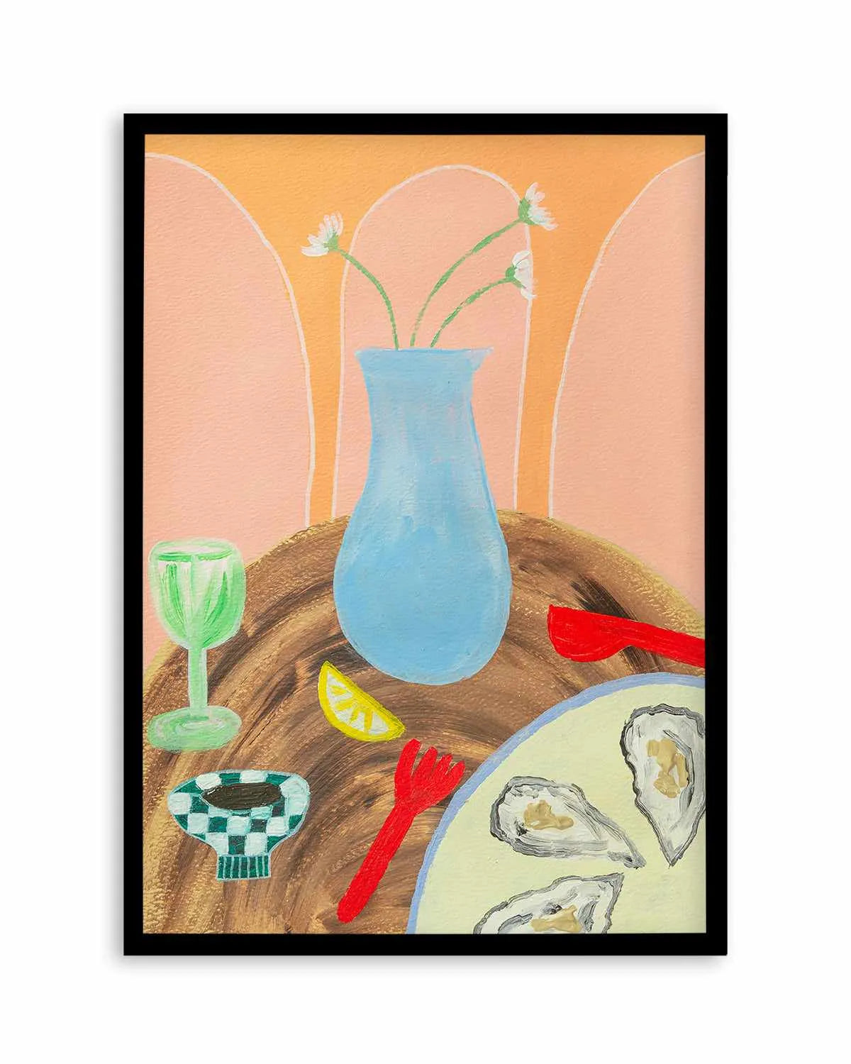 Dine Fine by Britney Turner Art Print from Olive et Oriel where you can shop wallpaper and artworks online