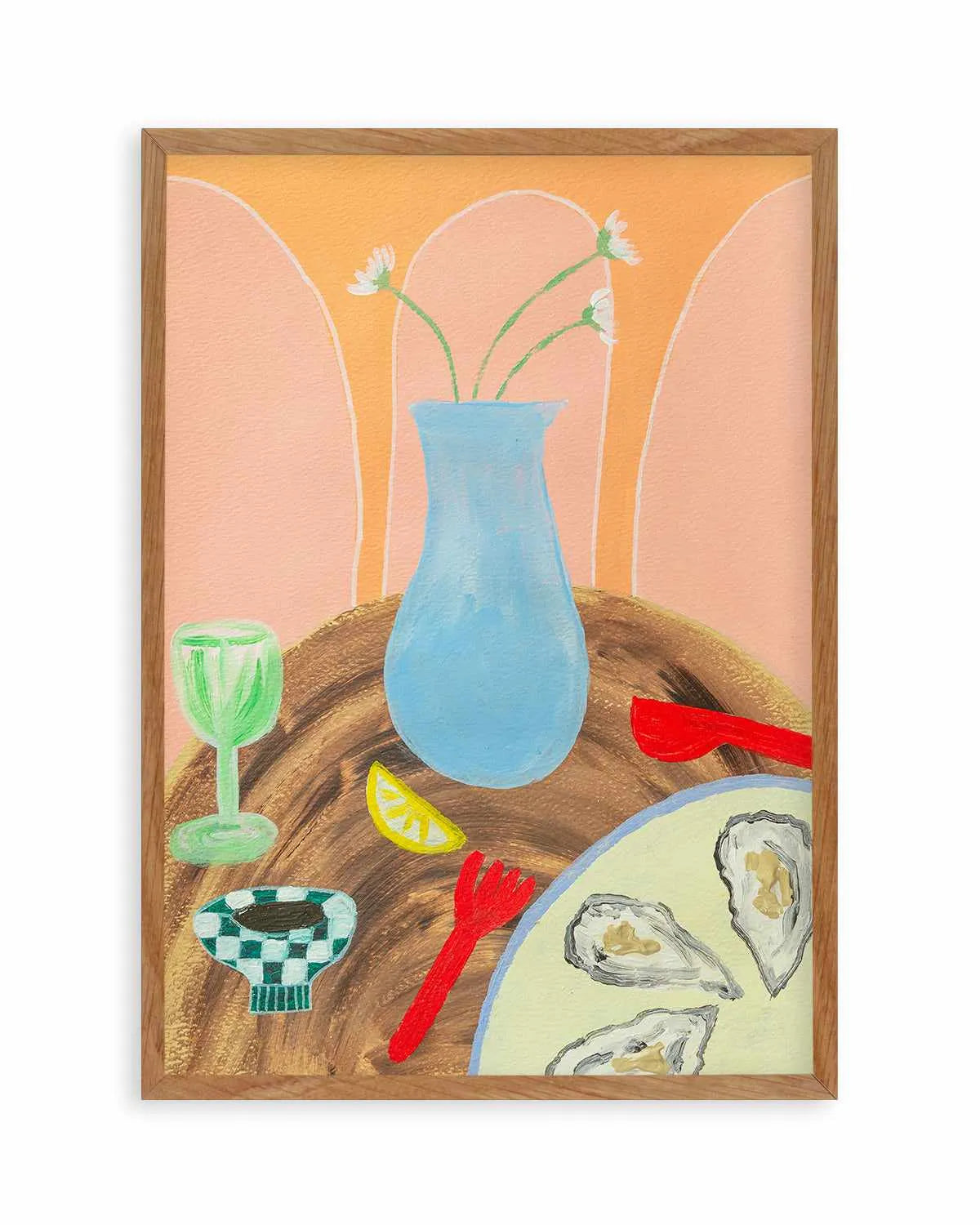 Dine Fine by Britney Turner Art Print from Olive et Oriel where you can shop wallpaper and artworks online