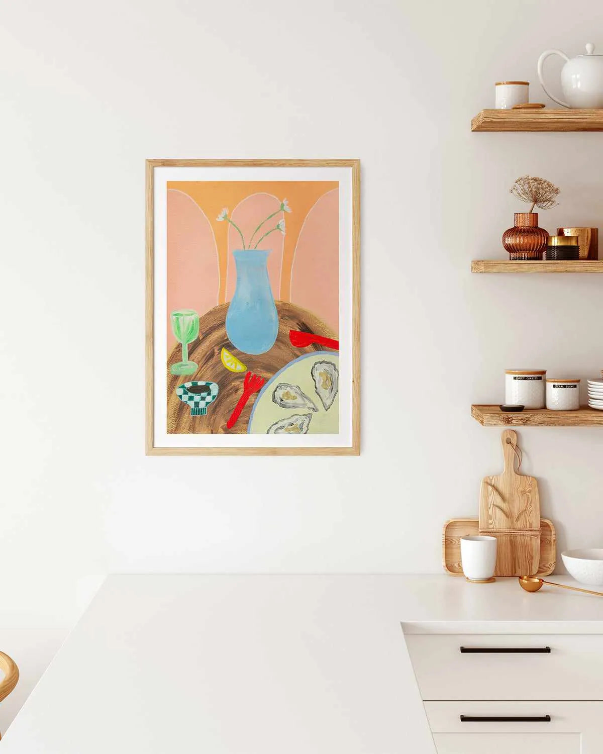 Dine Fine by Britney Turner Art Print from Olive et Oriel where you can shop wallpaper and artworks online