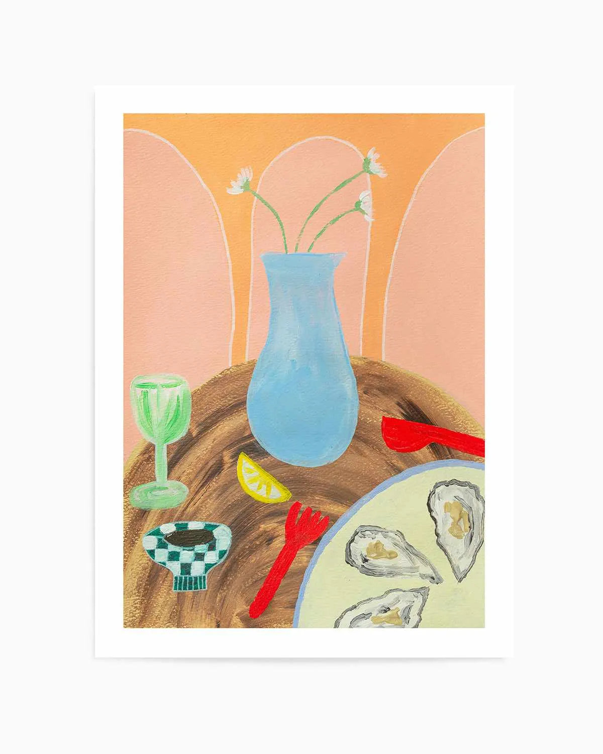Dine Fine by Britney Turner Art Print from Olive et Oriel where you can shop wallpaper and artworks online