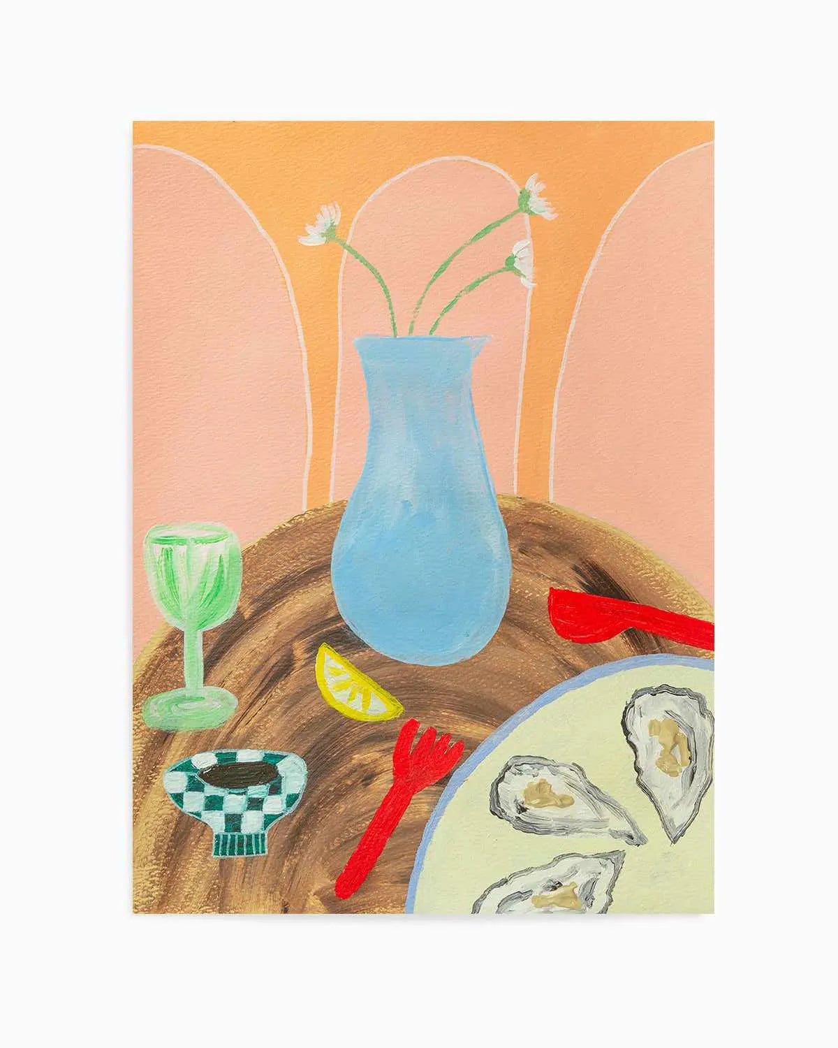 Dine Fine by Britney Turner Art Print from Olive et Oriel where you can shop wallpaper and artworks online