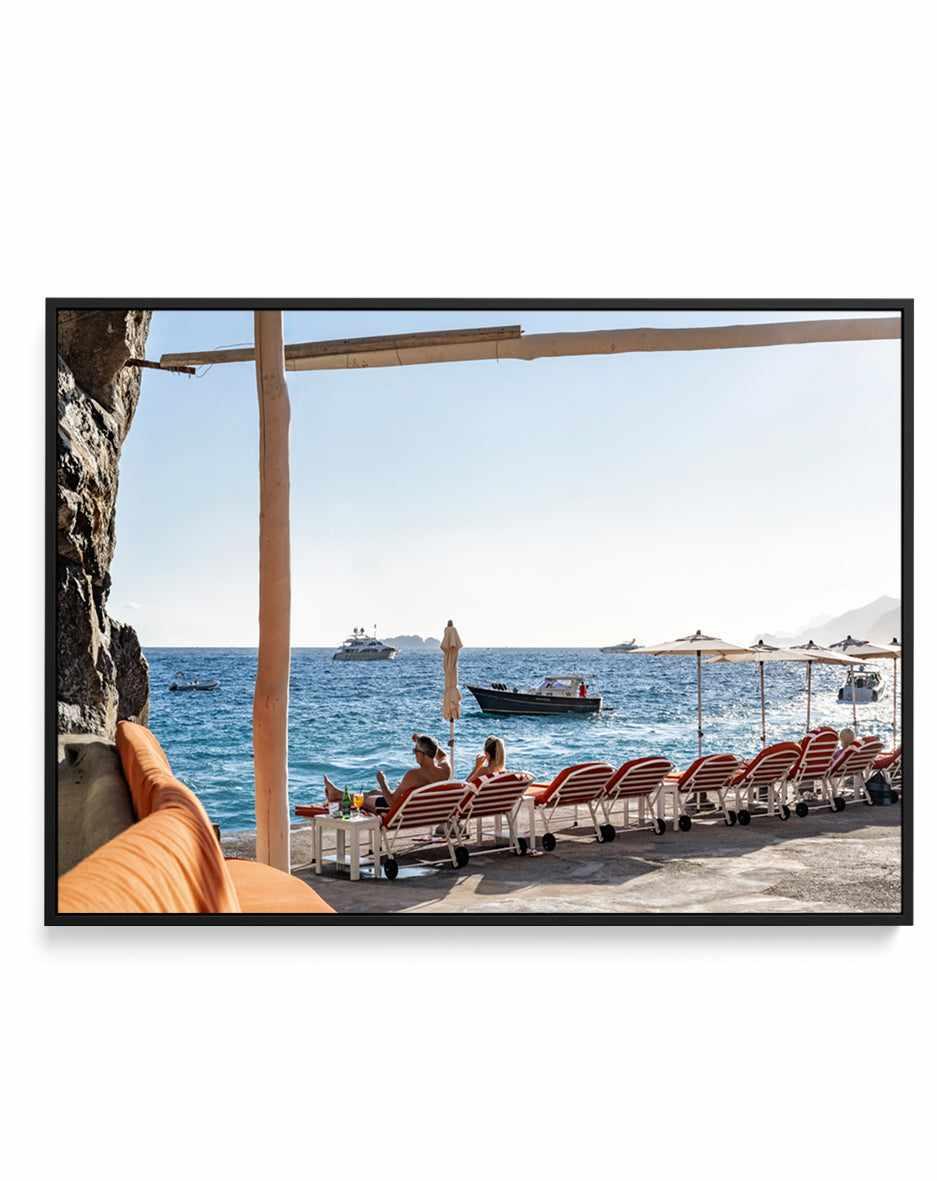 Dinner’s in an Hour, Positano by Teigan Geercke | Framed Canvas Art Print from Olive et Oriel where you can shop wallpaper and artworks online