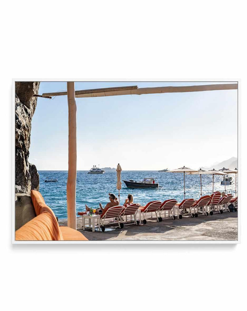 Dinner’s in an Hour, Positano by Teigan Geercke | Framed Canvas Art Print from Olive et Oriel where you can shop wallpaper and artworks online