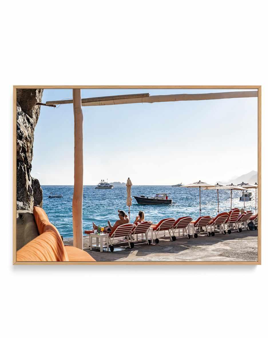 Dinner’s in an Hour, Positano by Teigan Geercke | Framed Canvas Art Print from Olive et Oriel where you can shop wallpaper and artworks online