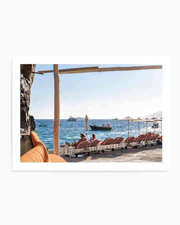 Dinner’s in an Hour, Positano by Teigan Geercke | Art Print from Olive et Oriel where you can shop wallpaper and artworks online