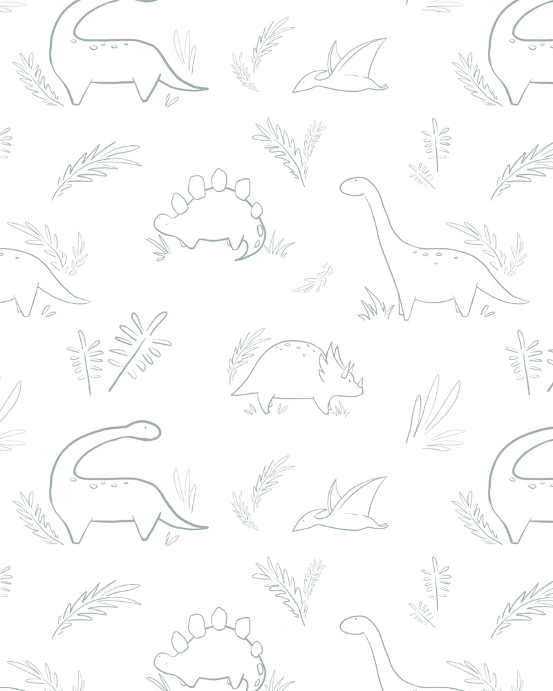Dino Days Wallpaper from Olive et Oriel where you can shop wallpaper and artworks online