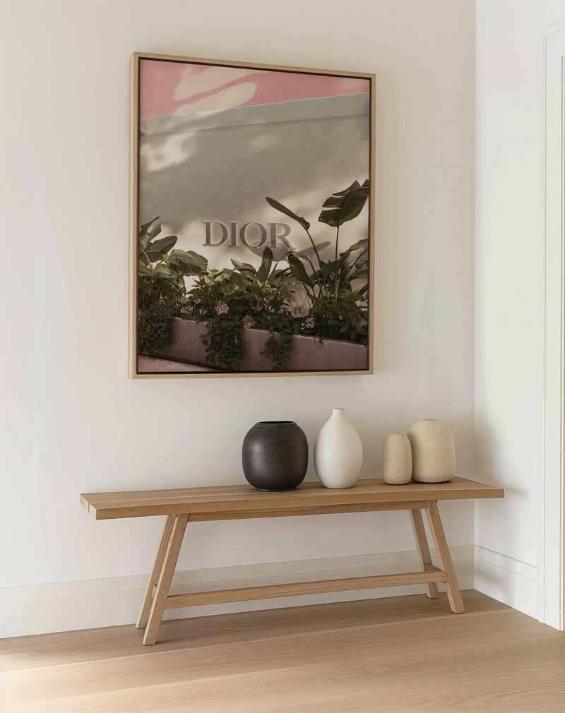 Dior, Italian Riviera | Framed Canvas Art Print