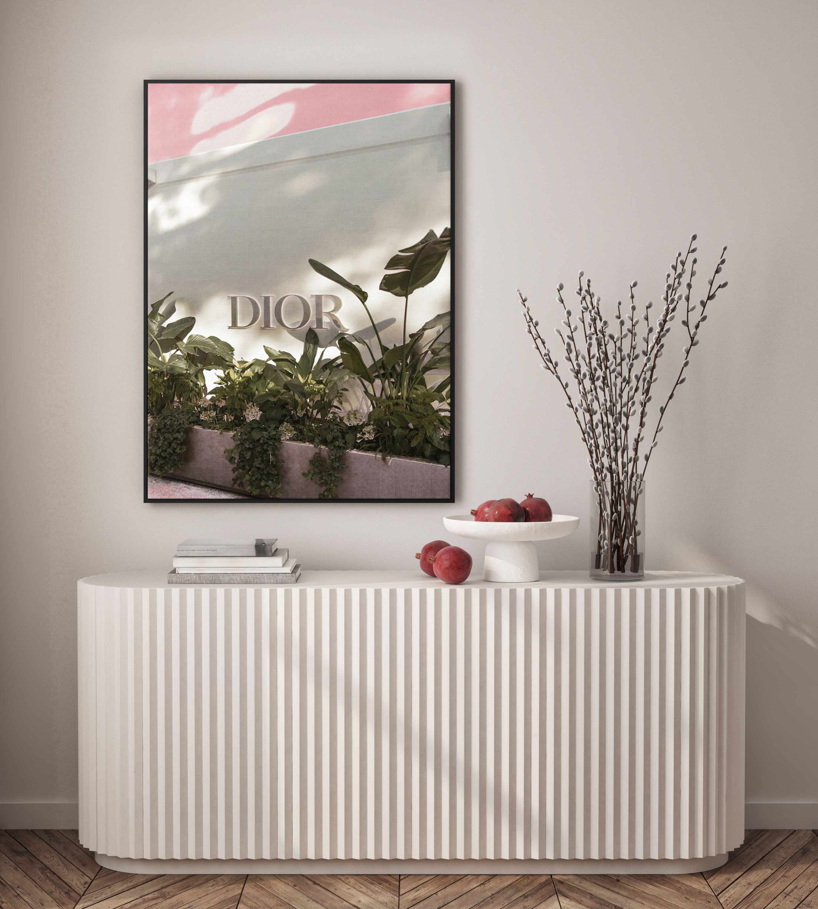 Dior, Italian Riviera | Framed Canvas Art Print