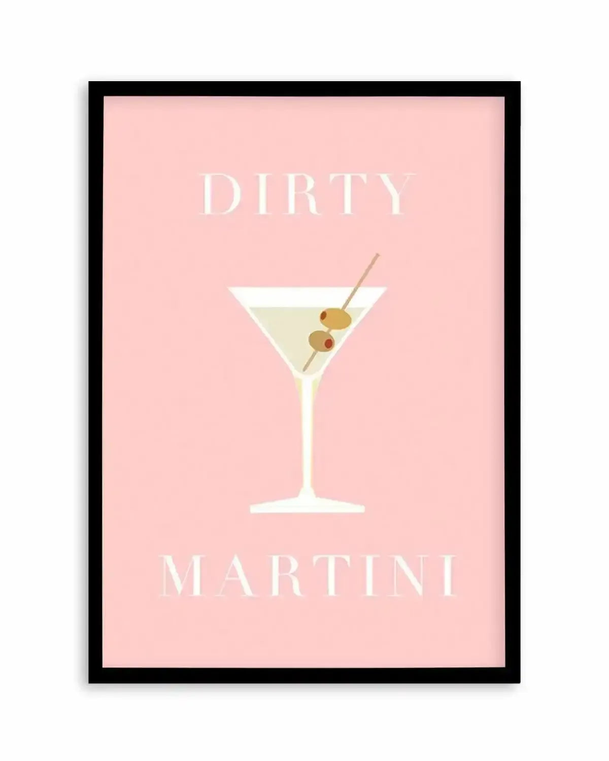 Dirty Martini Art Print from Olive et Oriel where you can shop wallpaper and artworks online