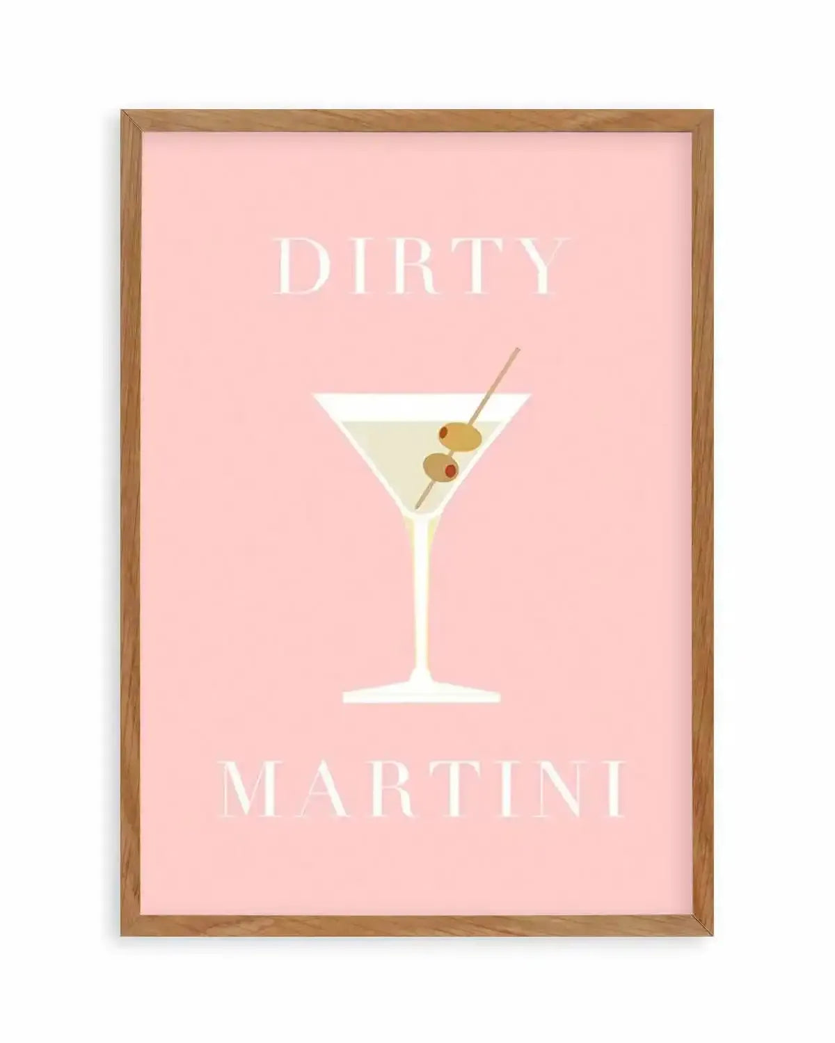 Dirty Martini Art Print from Olive et Oriel where you can shop wallpaper and artworks online