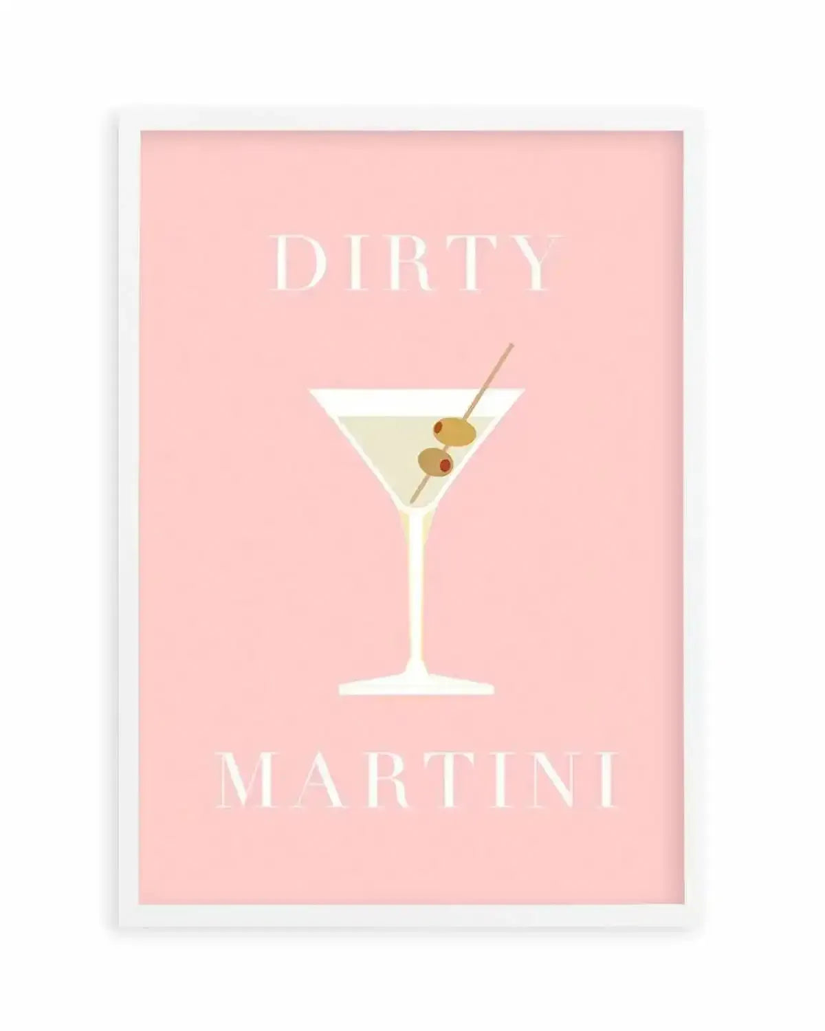 Dirty Martini Art Print from Olive et Oriel where you can shop wallpaper and artworks online