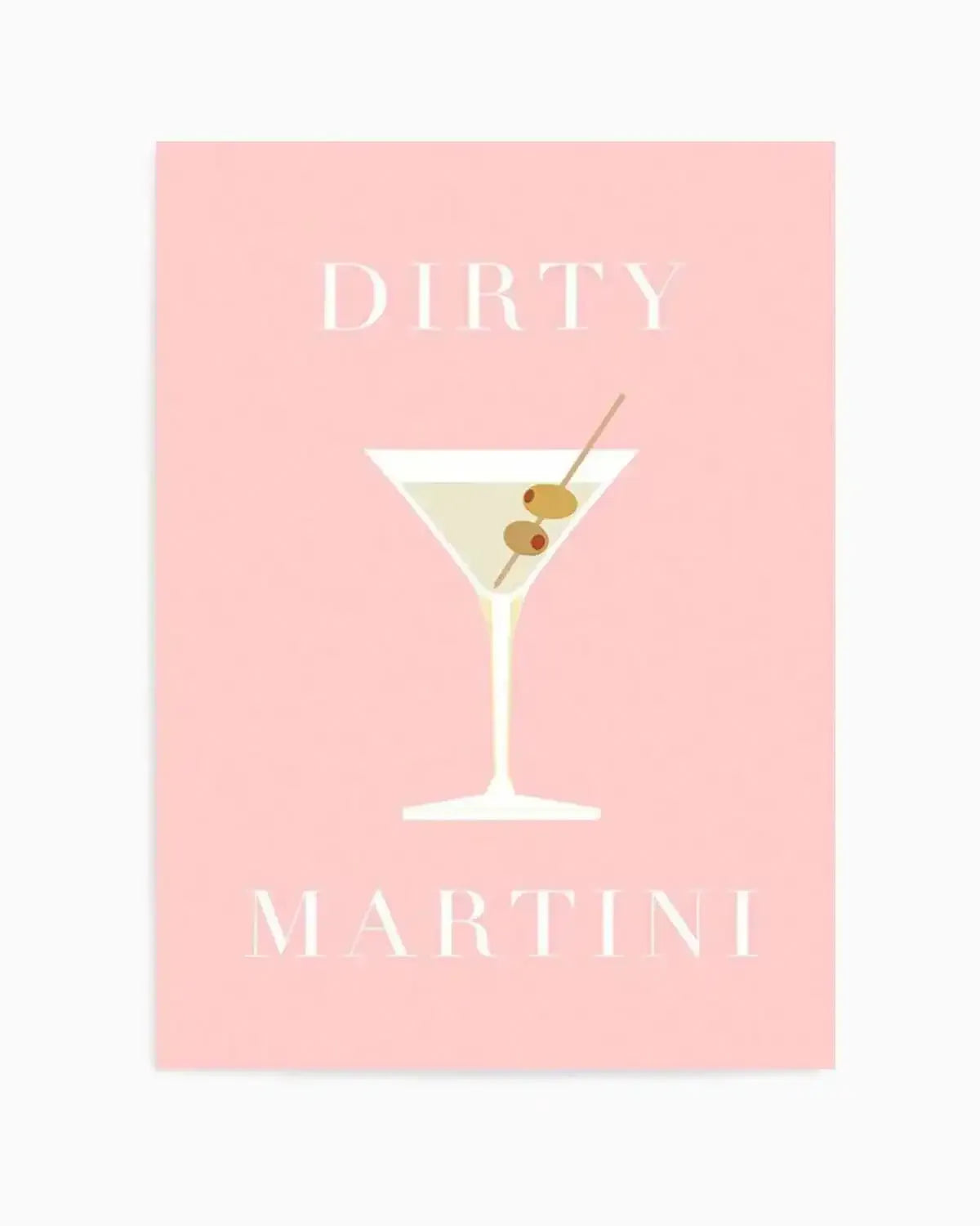 Dirty Martini Art Print from Olive et Oriel where you can shop wallpaper and artworks online