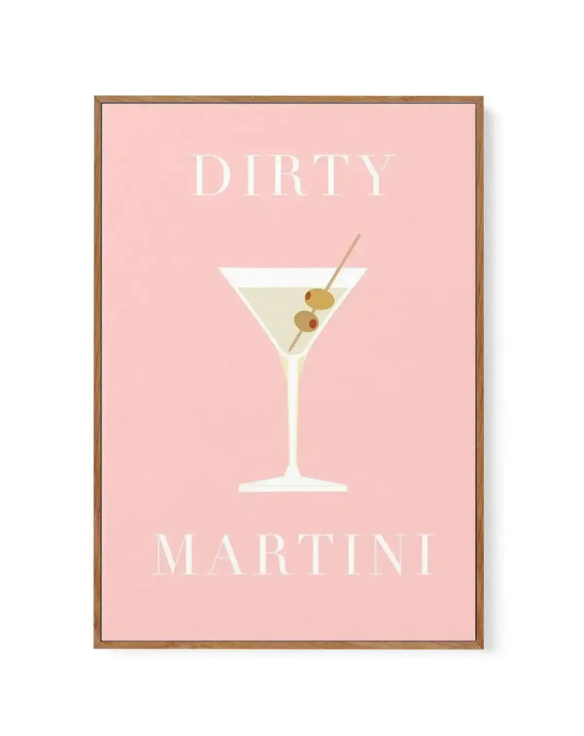 Dirty Martini | Framed Canvas-CANVAS-You can shop wall art online with Olive et Oriel for everything from abstract art to fun kids wall art. Our beautiful modern art prints and canvas art are available from large canvas prints to wall art paintings and our proudly Australian artwork collection offers only the highest quality framed large wall art and canvas art Australia - You can buy fashion photography prints or Hampton print posters and paintings on canvas from Olive et Oriel and have them de