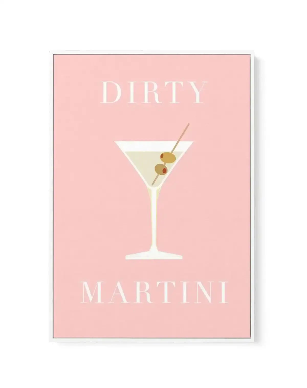 Dirty Martini | Framed Canvas-CANVAS-You can shop wall art online with Olive et Oriel for everything from abstract art to fun kids wall art. Our beautiful modern art prints and canvas art are available from large canvas prints to wall art paintings and our proudly Australian artwork collection offers only the highest quality framed large wall art and canvas art Australia - You can buy fashion photography prints or Hampton print posters and paintings on canvas from Olive et Oriel and have them de