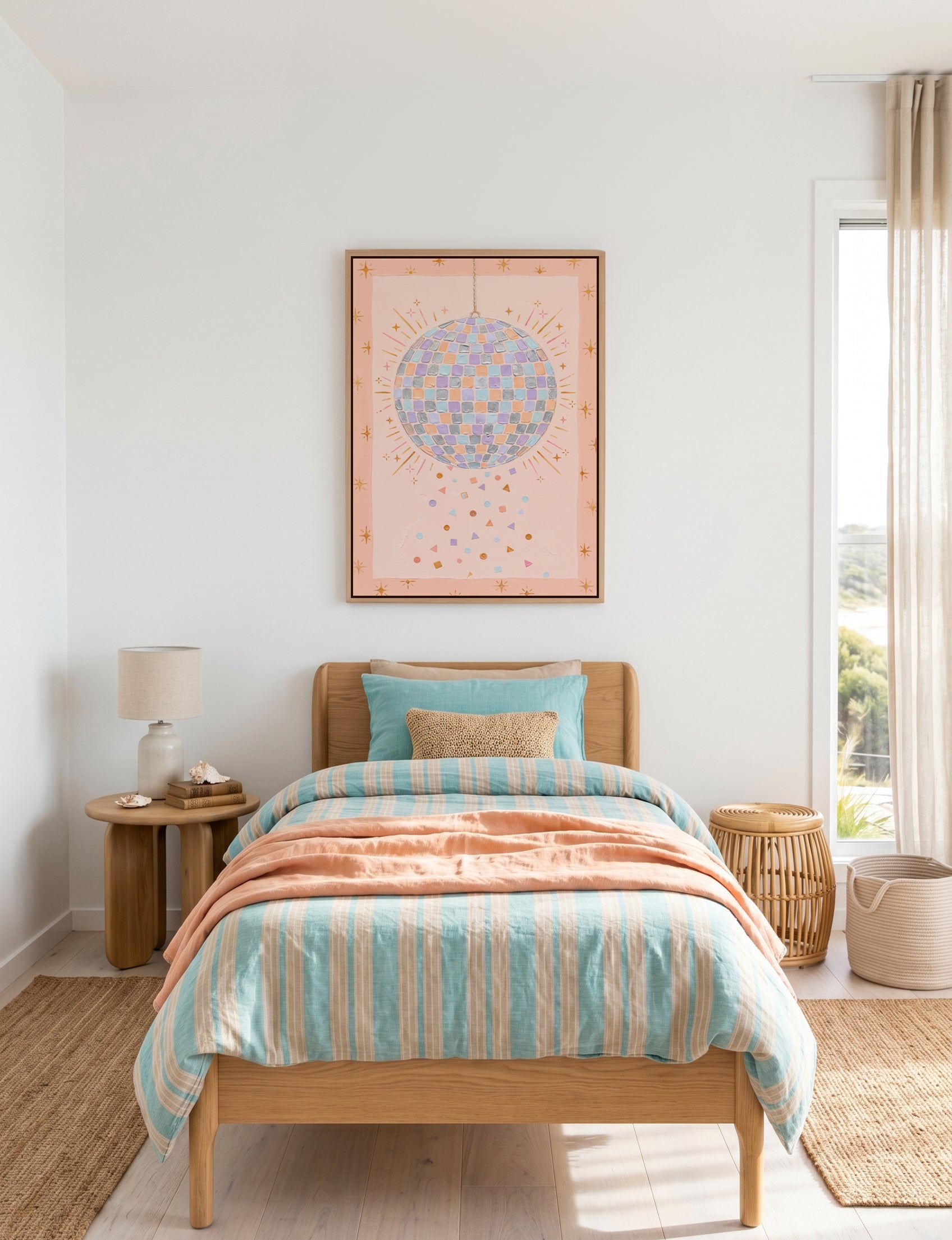 Disco Baby | Framed Canvas Art Print
