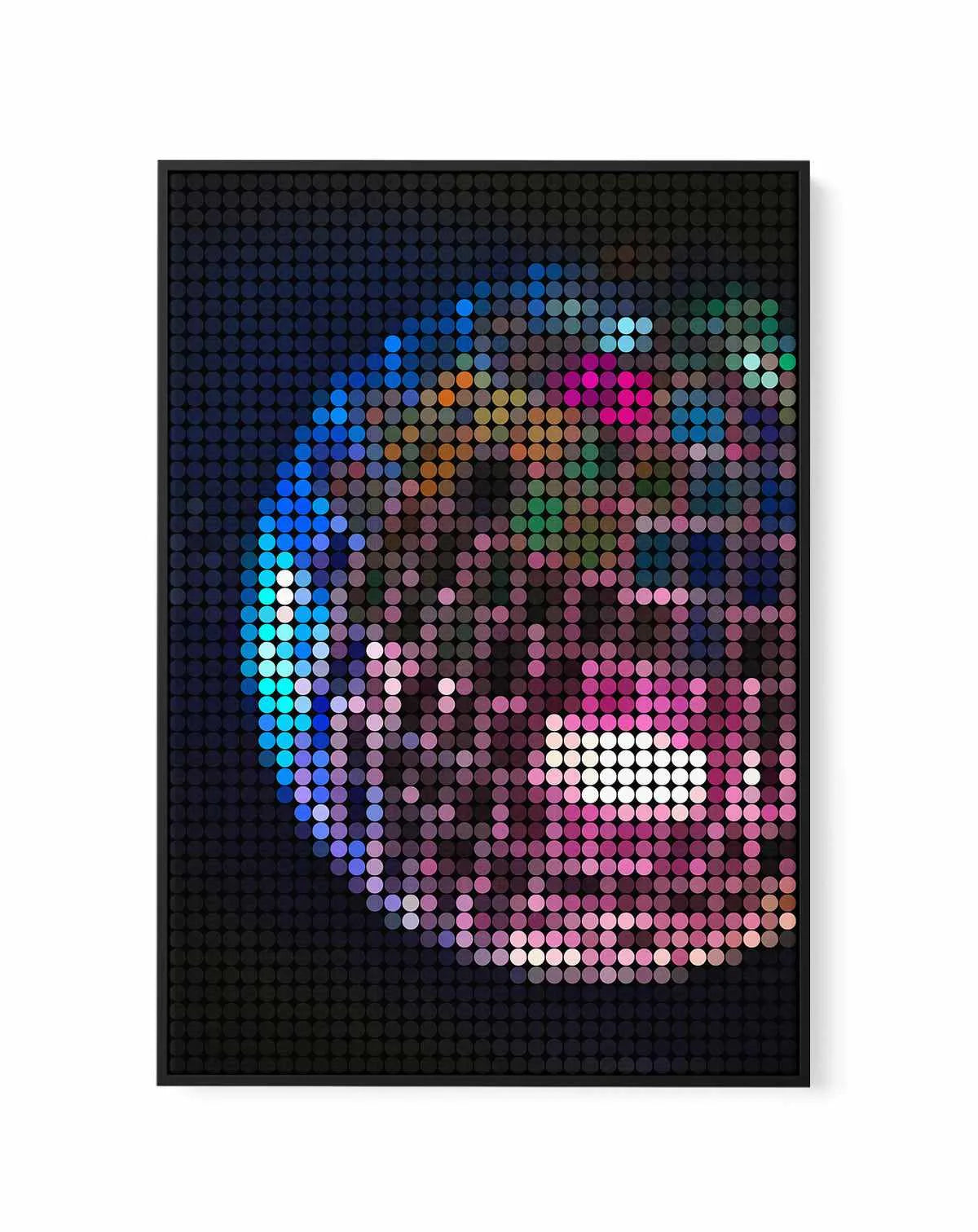 Disco Dots | Framed Canvas Art Print from Olive et Oriel where you can shop wallpaper and artworks online