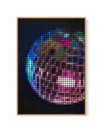 Disco Dots | Framed Canvas Art Print