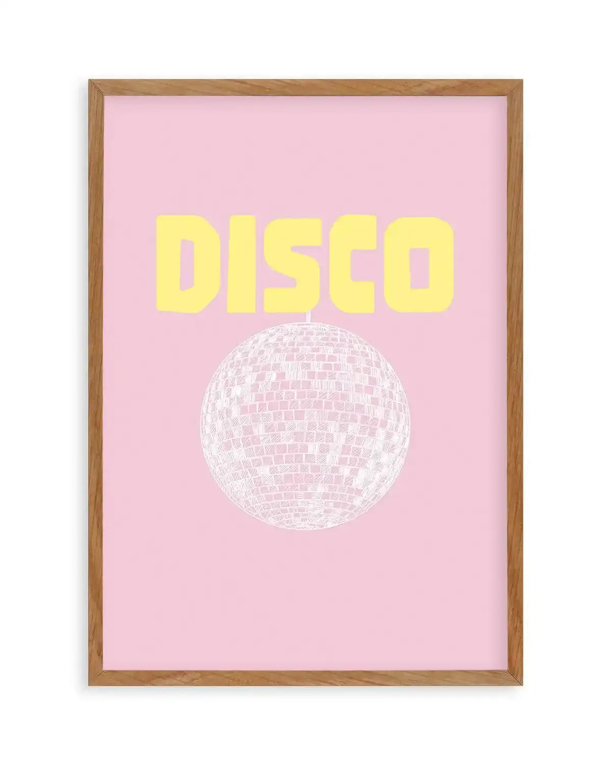 Disco Art Print-PRINT-Olive et Oriel-Olive et Oriel-50x70 cm | 19.6" x 27.5"-Walnut-With White Border-Buy-Australian-Art-Prints-Online-with-Olive-et-Oriel-Your-Artwork-Specialists-Austrailia-Decorate-With-Coastal-Photo-Wall-Art-Prints-From-Our-Beach-House-Artwork-Collection-Fine-Poster-and-Framed-Artwork