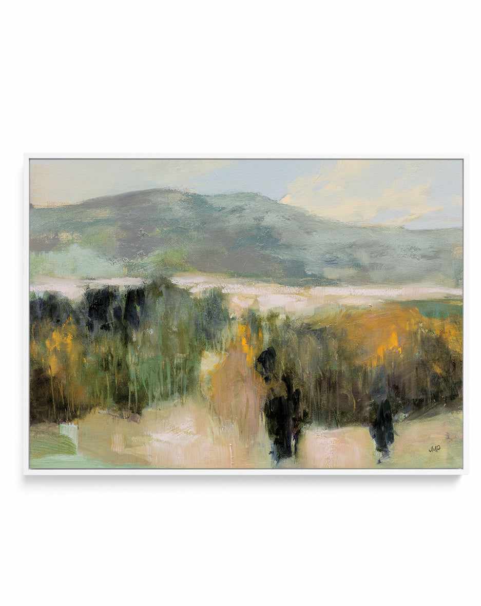 Distant Mountain Crop | Framed Canvas Art Print