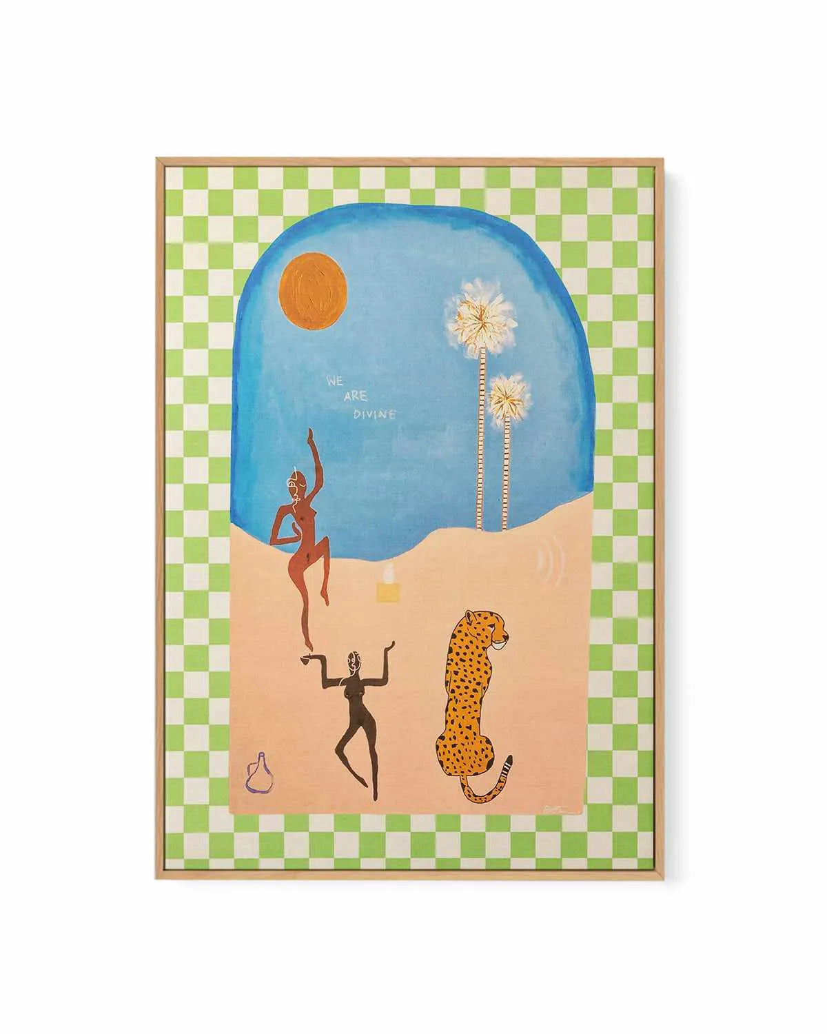 Divine by Britney Turner | Framed Canvas Art Print from Olive et Oriel where you can shop wallpaper and artworks online