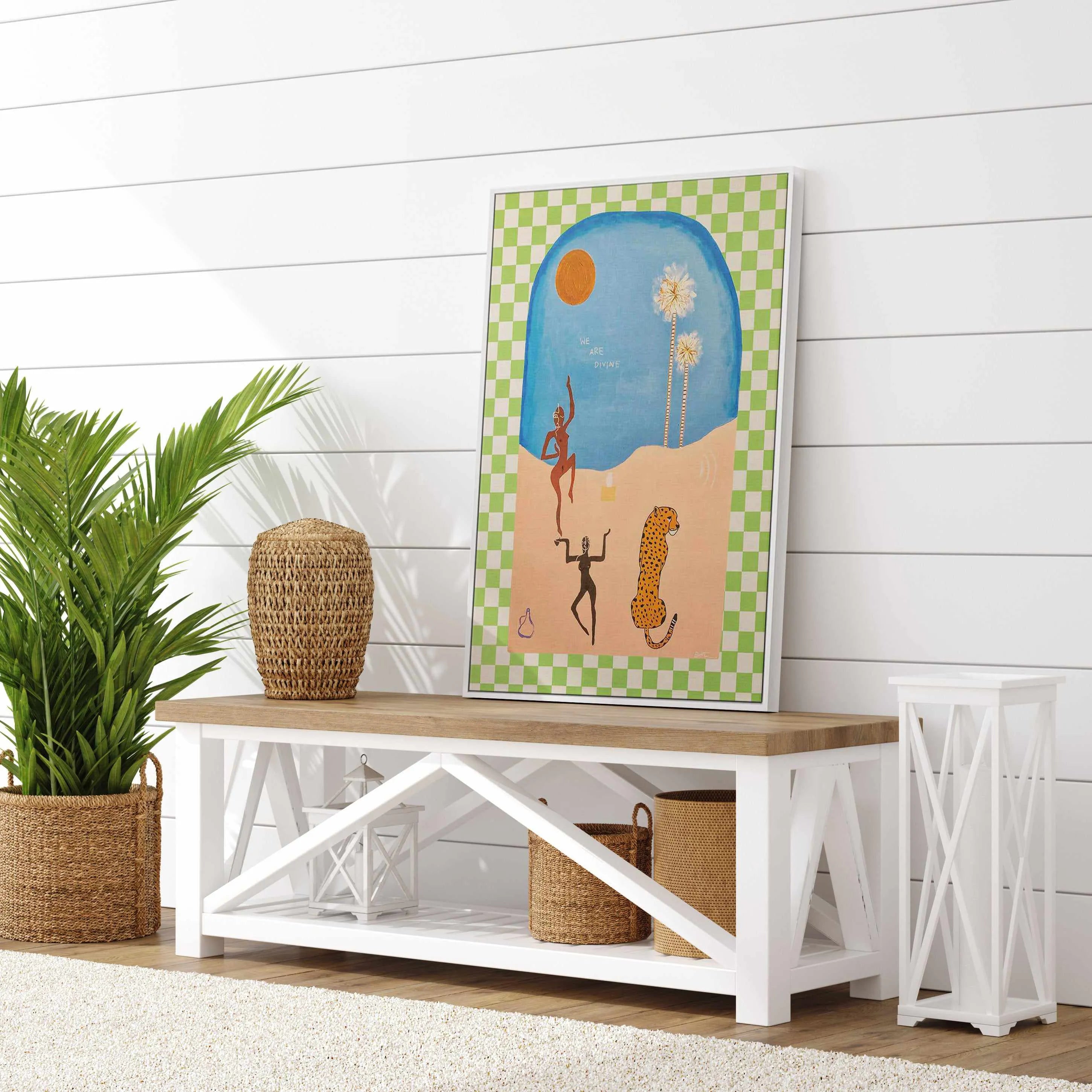 Divine by Britney Turner | Framed Canvas Art Print from Olive et Oriel where you can shop wallpaper and artworks online