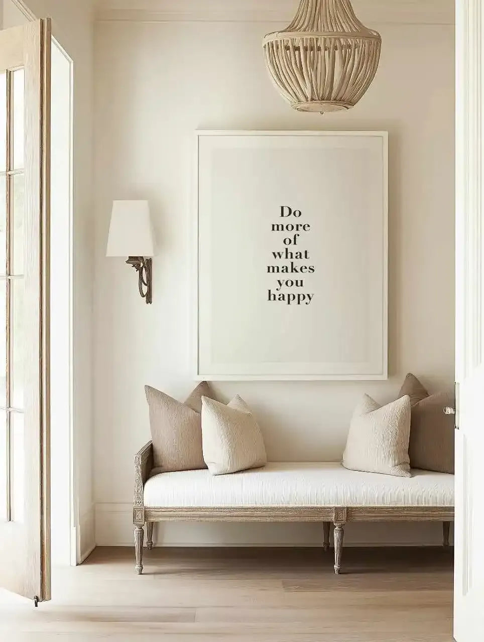 Do More Of What Makes You Happy Art Print from Olive et Oriel where you can shop wallpaper and artworks online