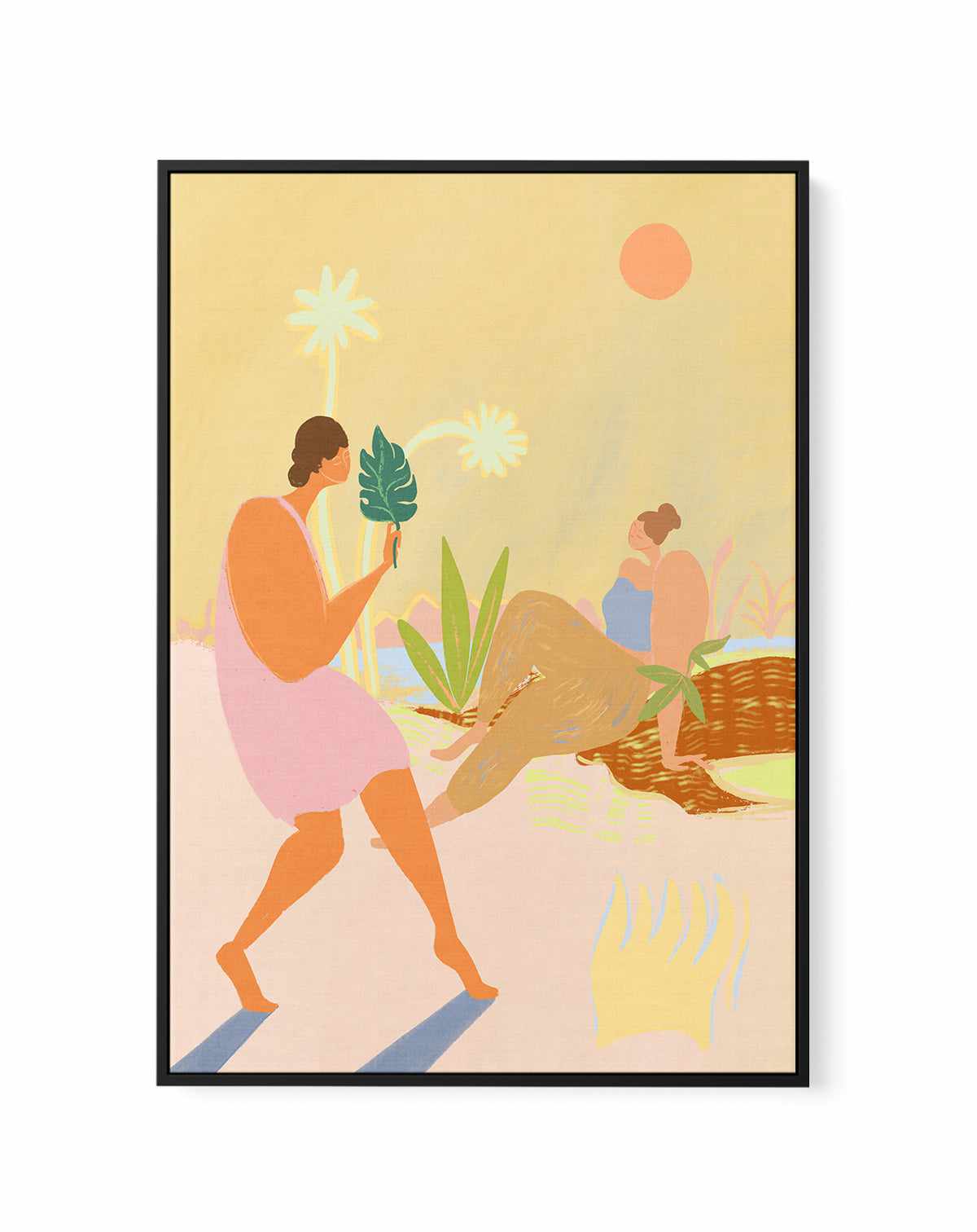 Do Nothing by Arty Guava | Framed Canvas Art Print from Olive et Oriel where you can shop wallpaper and artworks online