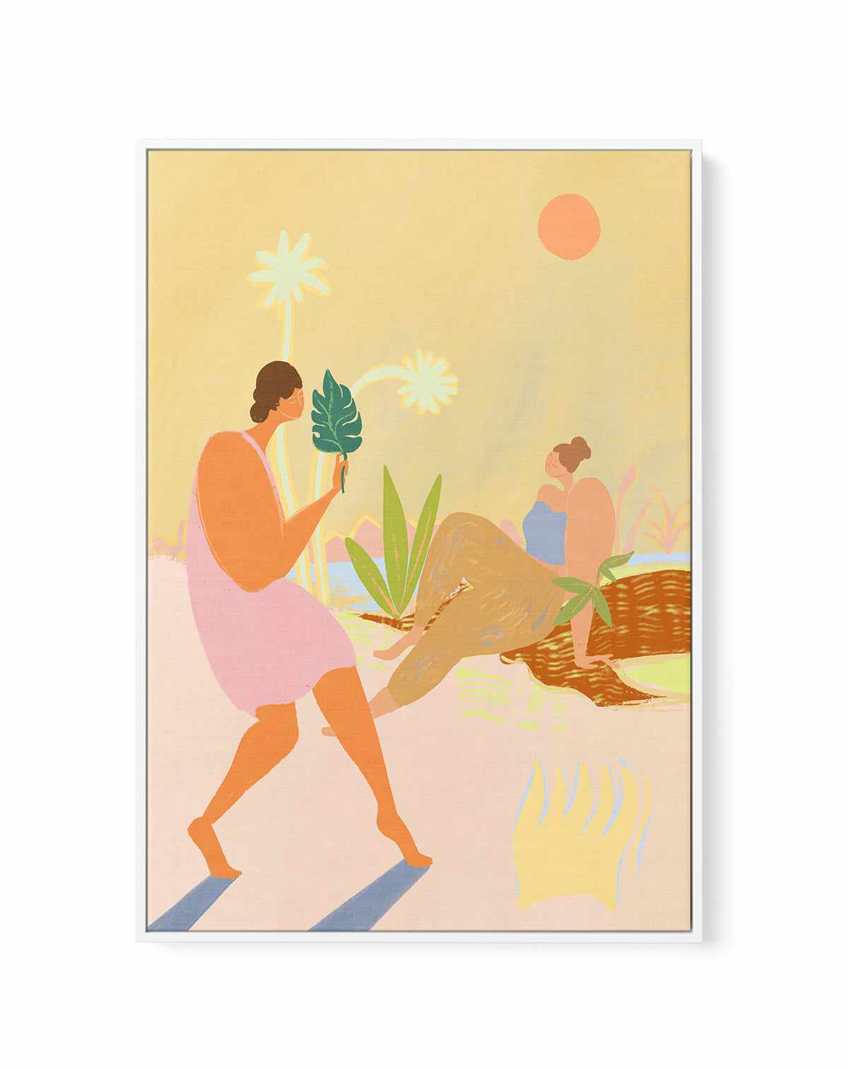 Do Nothing by Arty Guava | Framed Canvas Art Print from Olive et Oriel where you can shop wallpaper and artworks online