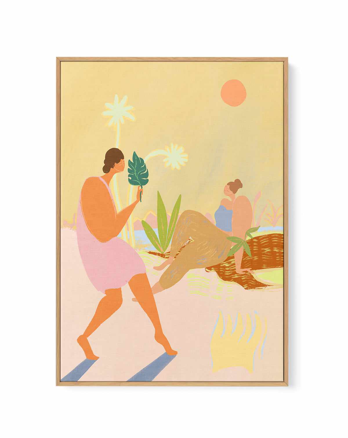 Do Nothing by Arty Guava | Framed Canvas Art Print from Olive et Oriel where you can shop wallpaper and artworks online