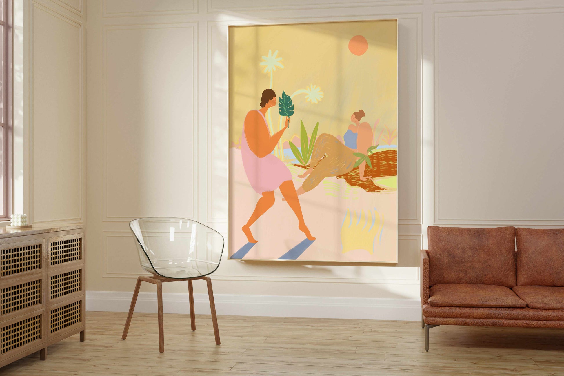 Do Nothing by Arty Guava | Art Print from Olive et Oriel where you can shop wallpaper and artworks online