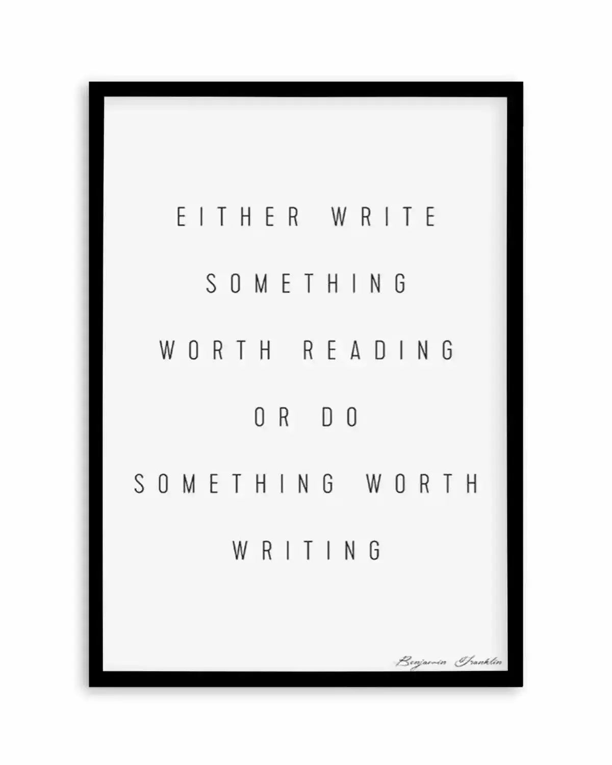 Do Something | Benjamin Franklin Art Print from Olive et Oriel where you can shop wallpaper and artworks online