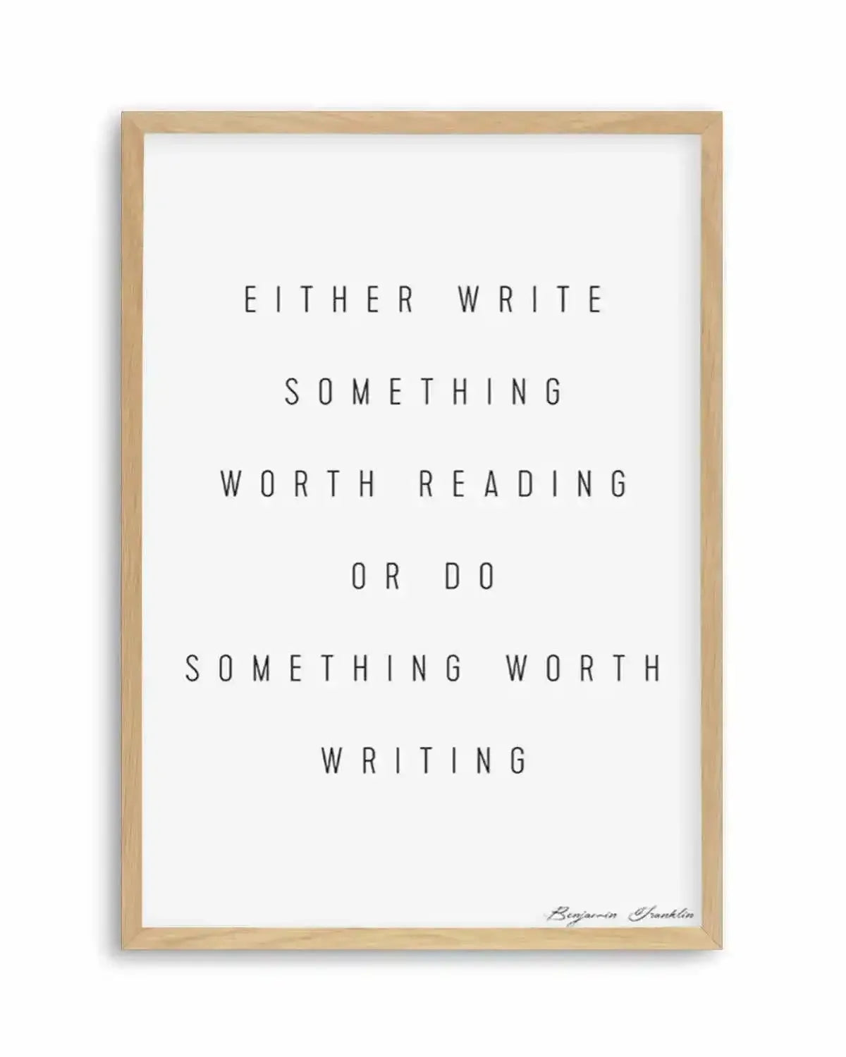 Do Something | Benjamin Franklin Art Print from Olive et Oriel where you can shop wallpaper and artworks online