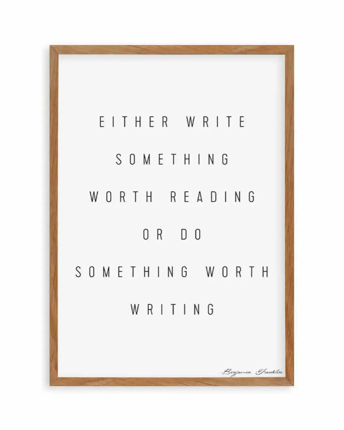 Do Something | Benjamin Franklin Art Print from Olive et Oriel where you can shop wallpaper and artworks online