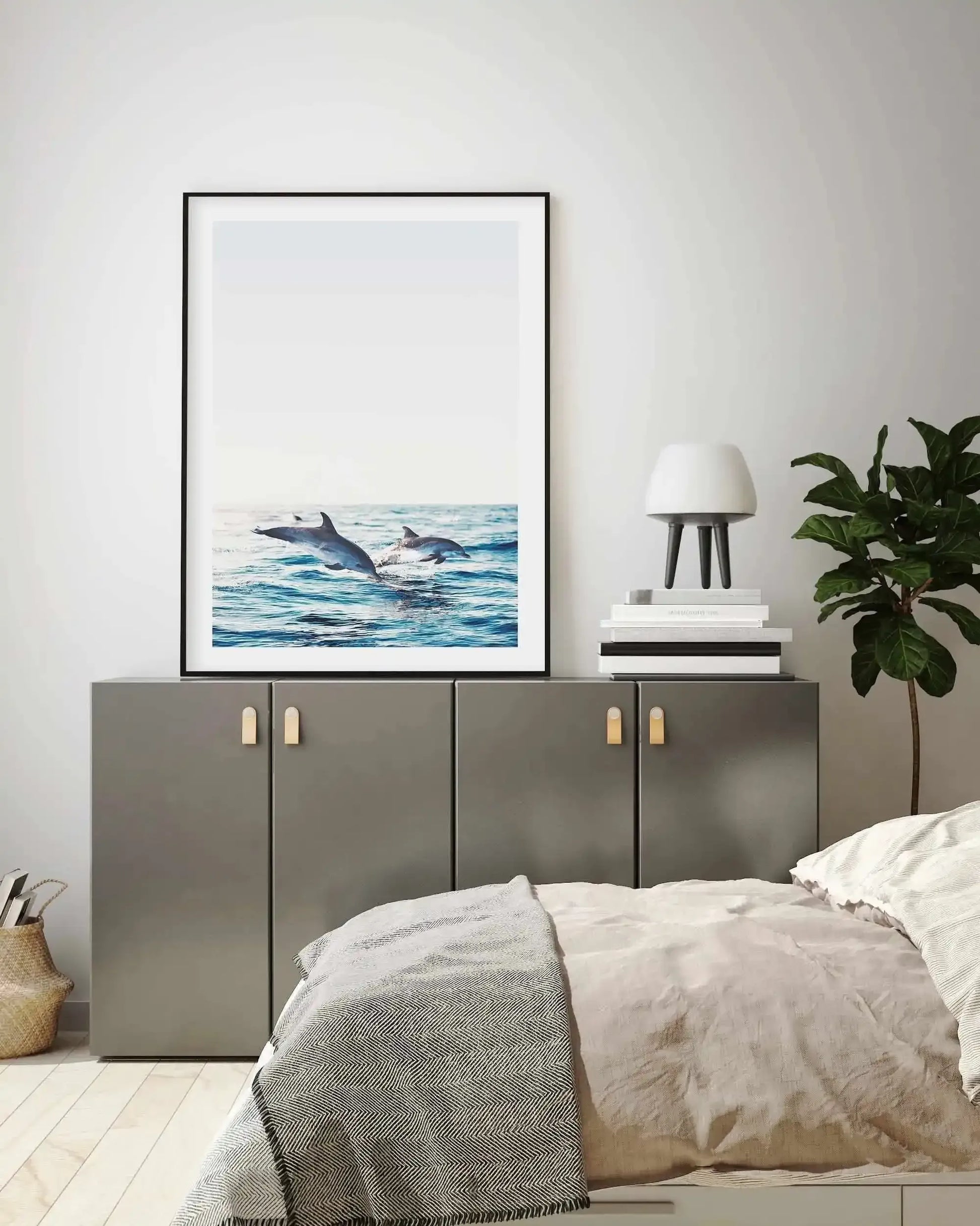 Dolphins | PT Art Print-PRINT-Olive et Oriel-Olive et Oriel-Buy-Australian-Art-Prints-Online-with-Olive-et-Oriel-Your-Artwork-Specialists-Austrailia-Decorate-With-Coastal-Photo-Wall-Art-Prints-From-Our-Beach-House-Artwork-Collection-Fine-Poster-and-Framed-Artwork