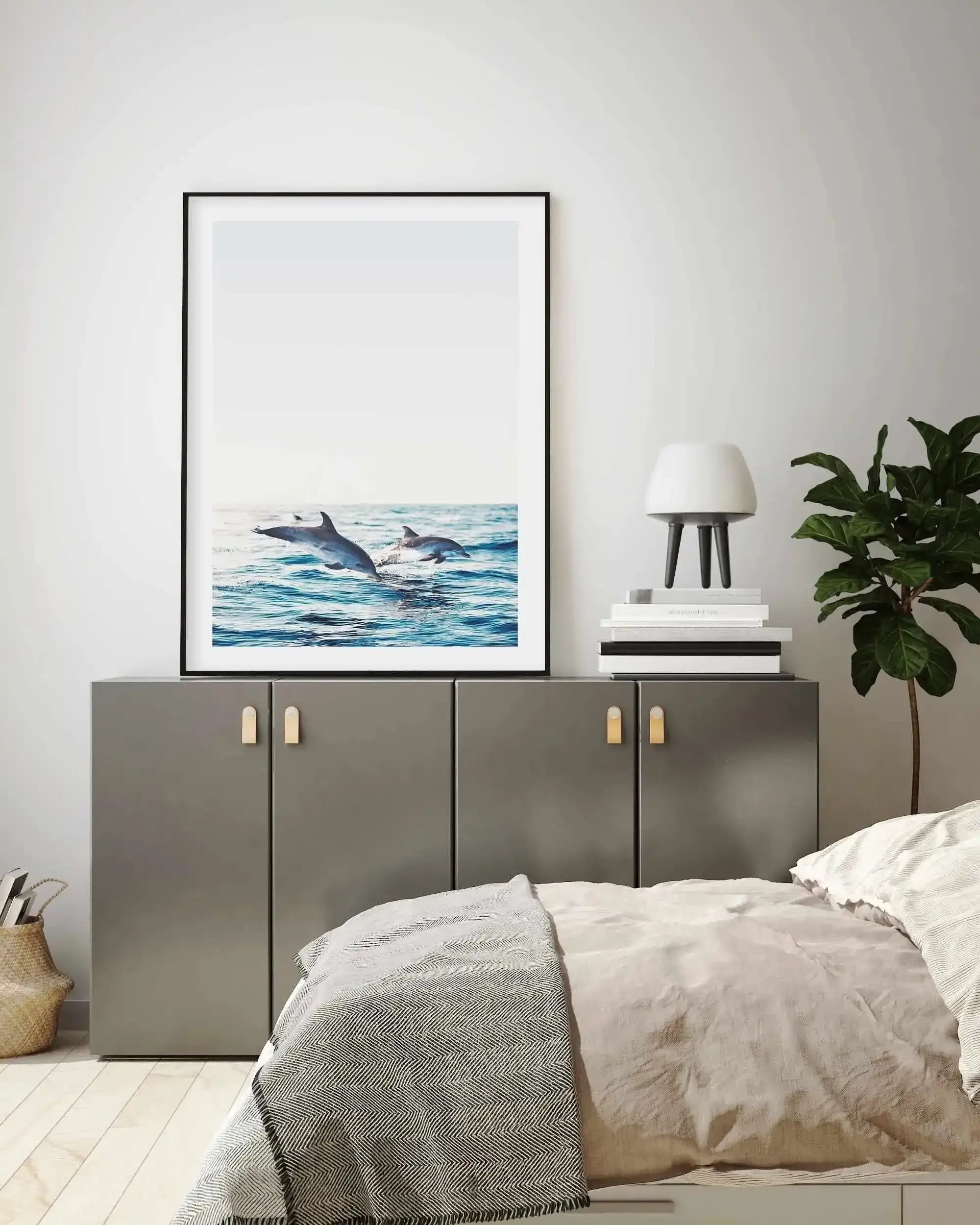 Dolphins | PT Art Print-PRINT-Olive et Oriel-Olive et Oriel-Buy-Australian-Art-Prints-Online-with-Olive-et-Oriel-Your-Artwork-Specialists-Austrailia-Decorate-With-Coastal-Photo-Wall-Art-Prints-From-Our-Beach-House-Artwork-Collection-Fine-Poster-and-Framed-Artwork