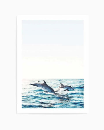 Dolphins | PT Art Print from Olive et Oriel where you can shop wallpaper and artworks online