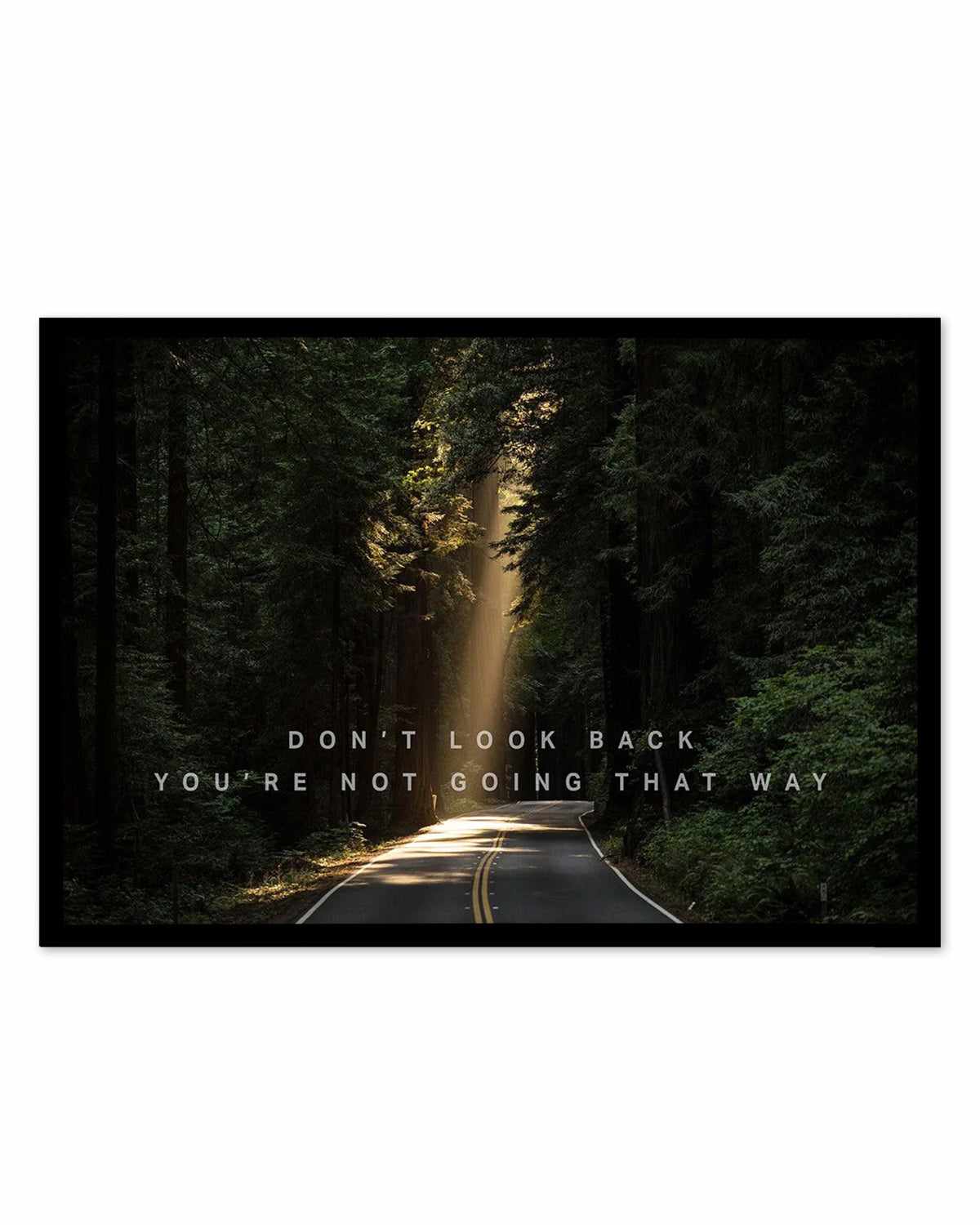 Don't Look Back You're Not Going That Way Art Print