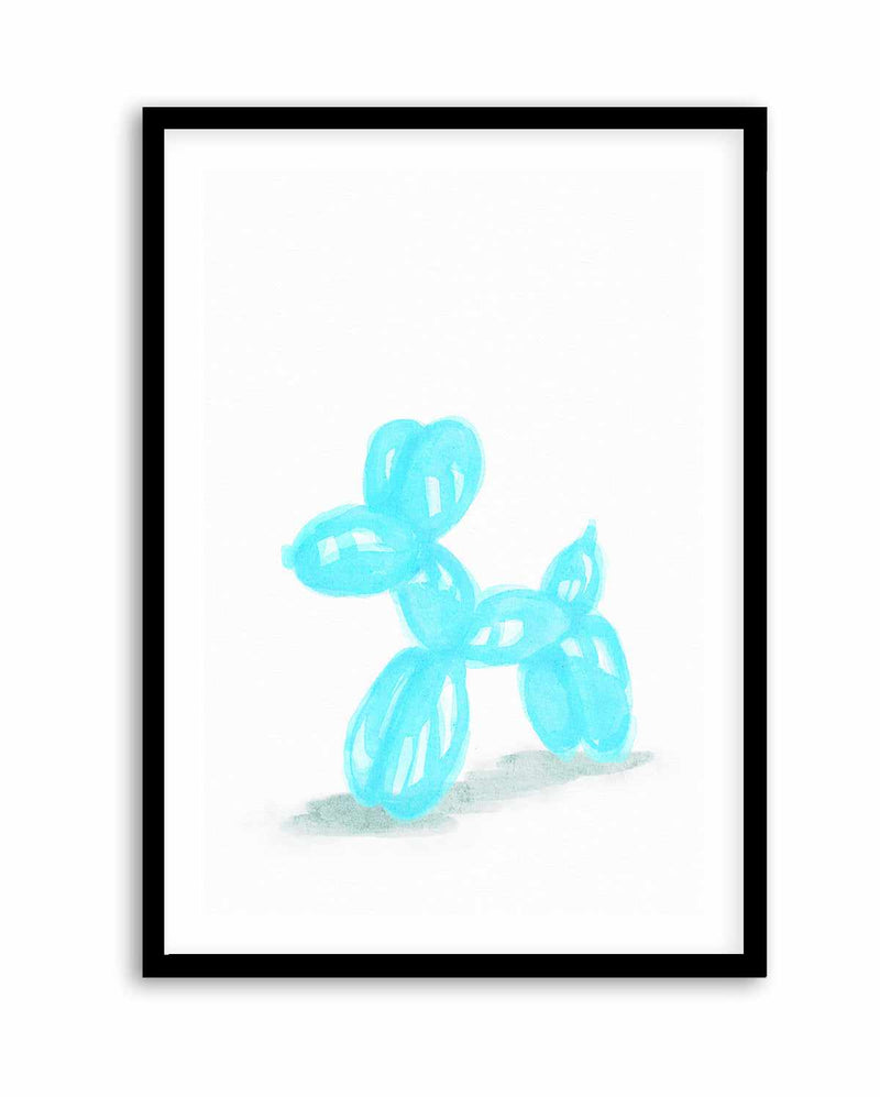 Don't Pop The Aqua Dog | Art Print