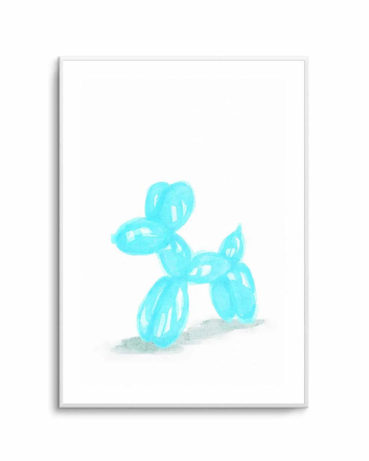 Don't Pop The Aqua Dog | Art Print from Olive et Oriel where you can shop wallpaper and artworks online