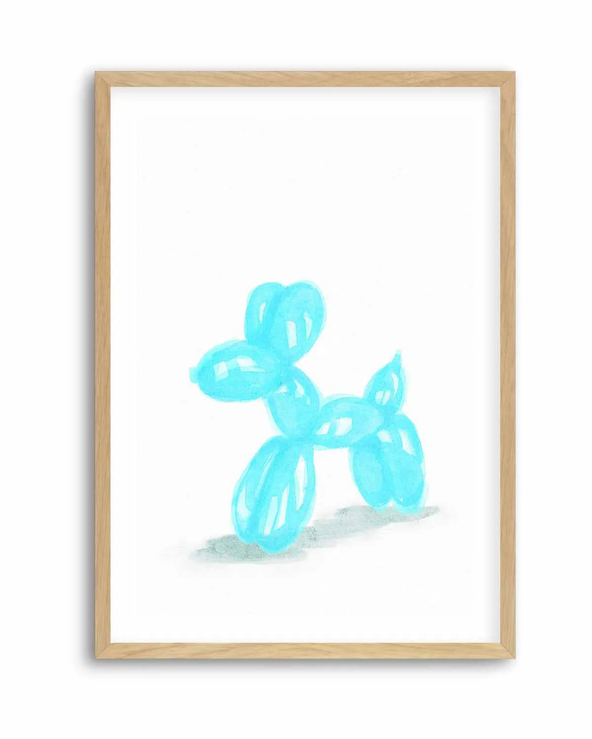 Don't Pop The Aqua Dog | Art Print from Olive et Oriel where you can shop wallpaper and artworks online