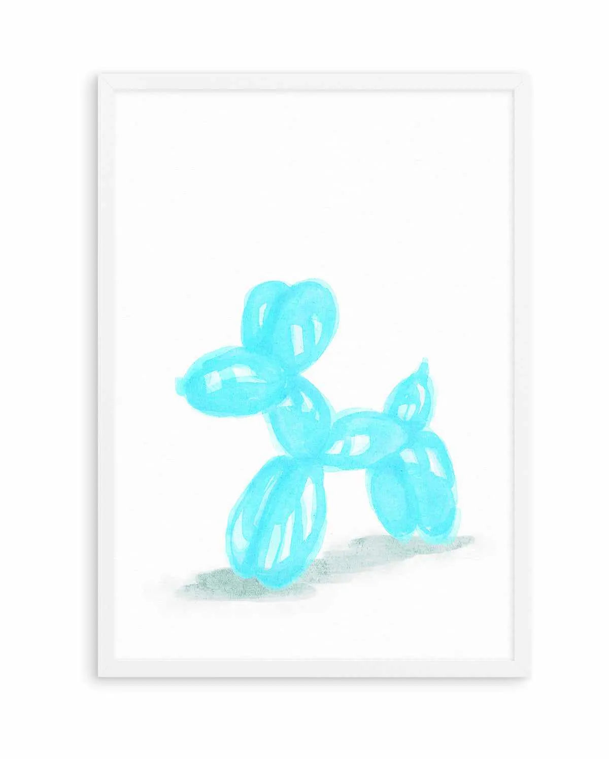 Don't Pop The Aqua Dog | Art Print from Olive et Oriel where you can shop wallpaper and artworks online